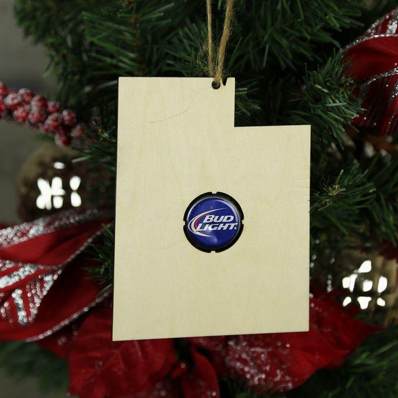Torched Products Beer Cap Maps Utah Beer Cap Map Ornaments (781576044661)