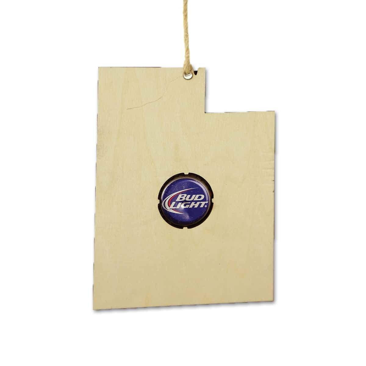 Torched Products Ornaments Utah Beer Cap Map Ornaments (781576044661)