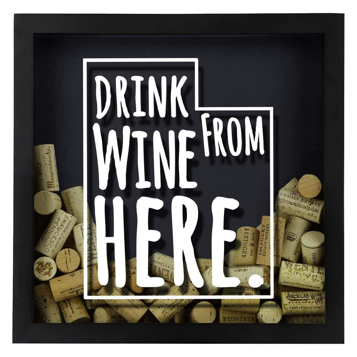 Cork shadow box shop