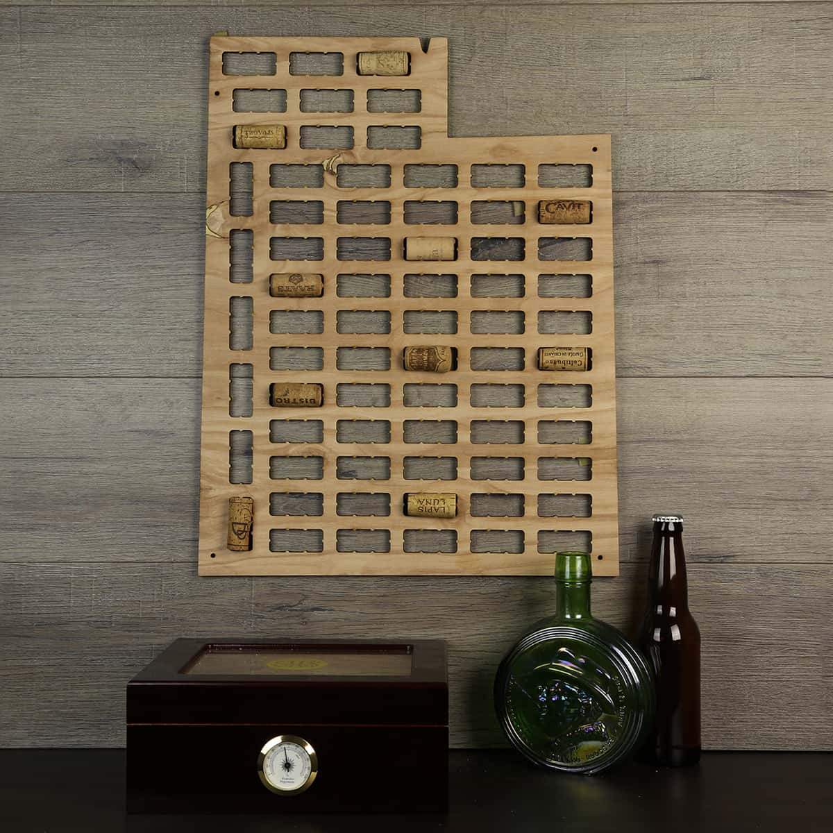 Torched Products Wine Cork Map Utah Wine Cork Map (778991599733)