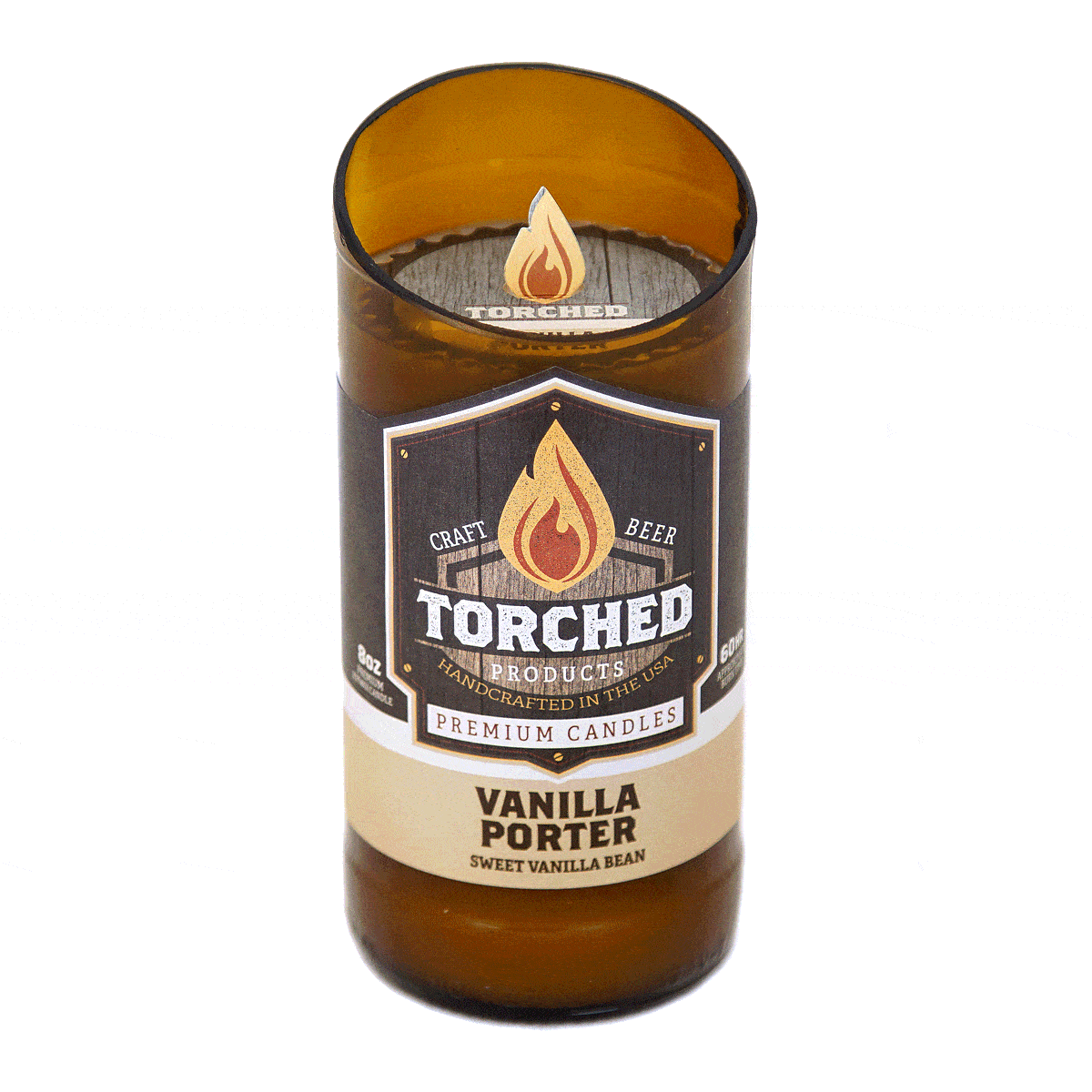 Torched Products Beer Candles Vanilla Porter Beer Candle