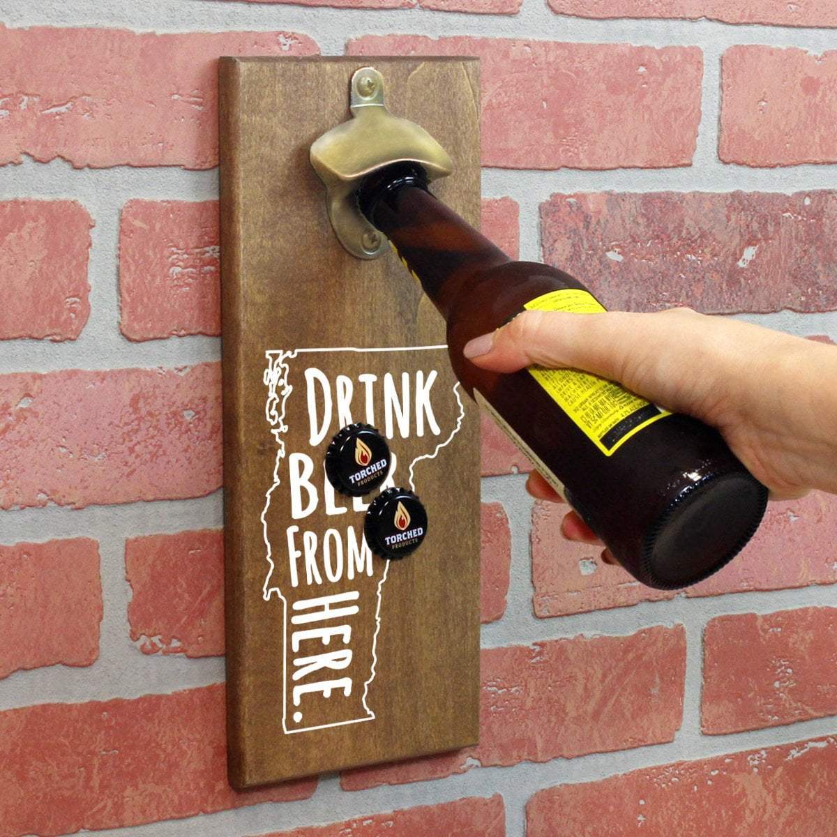 Torched Products Bottle Opener Default Title Vermont Drink Beer From Here Cap Catching Magnetic Bottle Opener (781502120053)