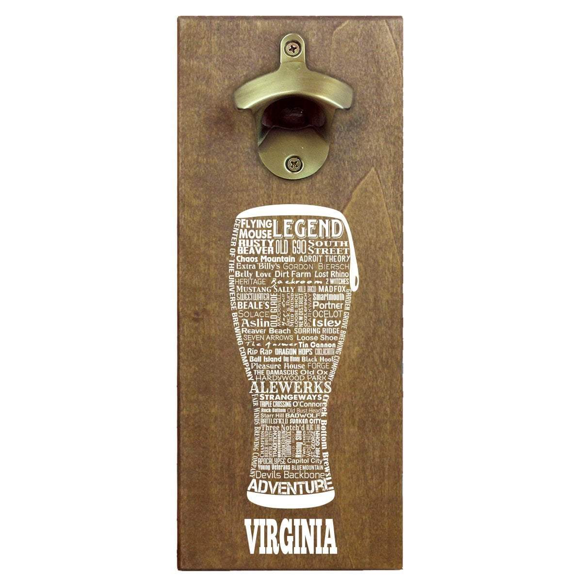 Torched Products Bottle Opener Default Title Virginia Craft Beer Typography Cap Catching Magnetic Bottle Opener (789189361781)