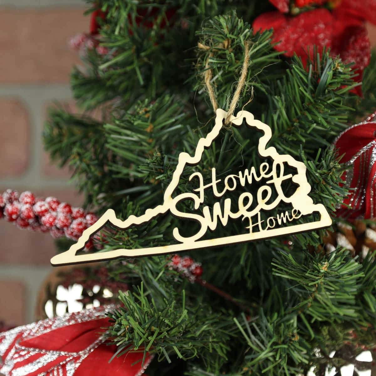 Torched Products Ornaments Virginia Home Sweet Home Ornaments (781223460981)