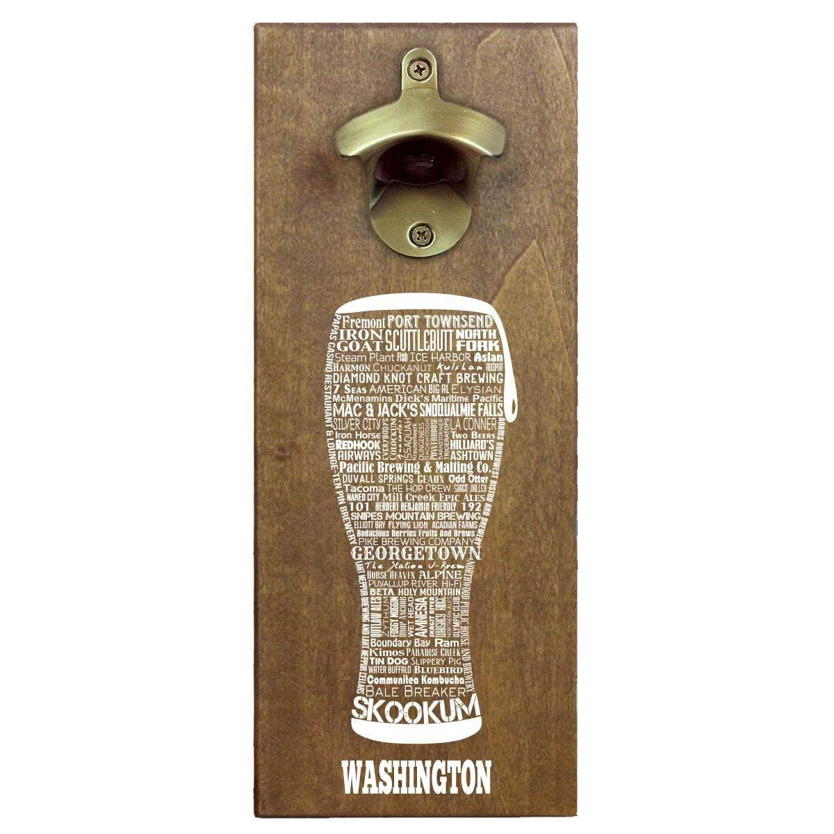 Torched Products Bottle Opener Default Title Washington Craft Beer Typography Cap Catching Magnetic Bottle Opener (789189689461)
