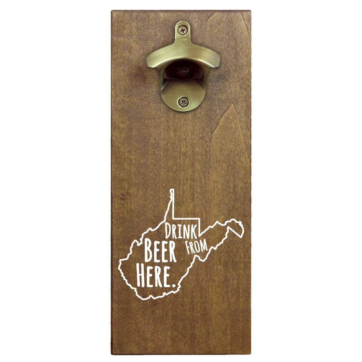 Torched Products Bottle Opener Default Title West Virginia Drink Beer From Here Cap Catching Magnetic Bottle Opener (781503332469)