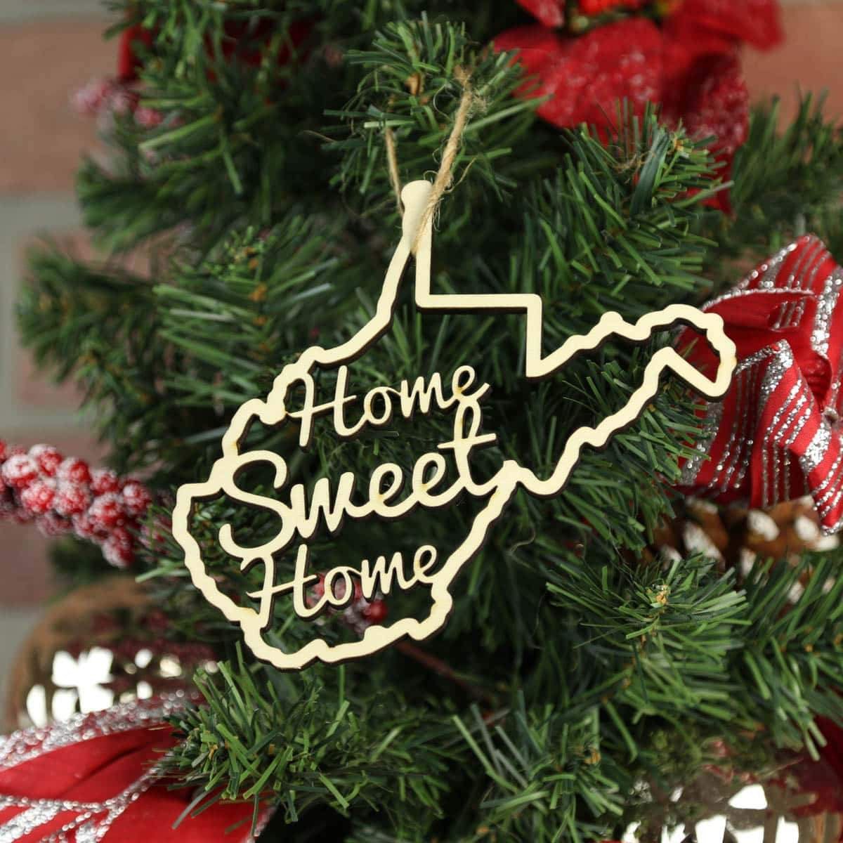 Torched Products Ornaments West Virginia Home Sweet Home Ornaments (781223886965)