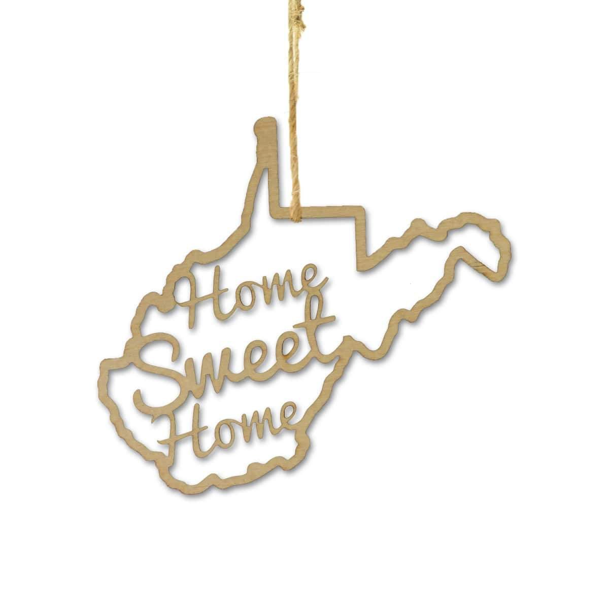 Torched Products Ornaments West Virginia Home Sweet Home Ornaments (781223886965)