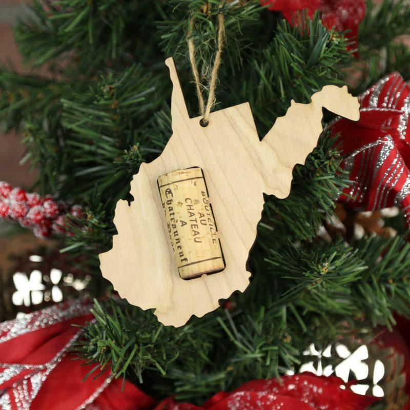 Torched Products Wine Cork Holder West Virginia Wine Cork Holder Ornaments (781207142517)