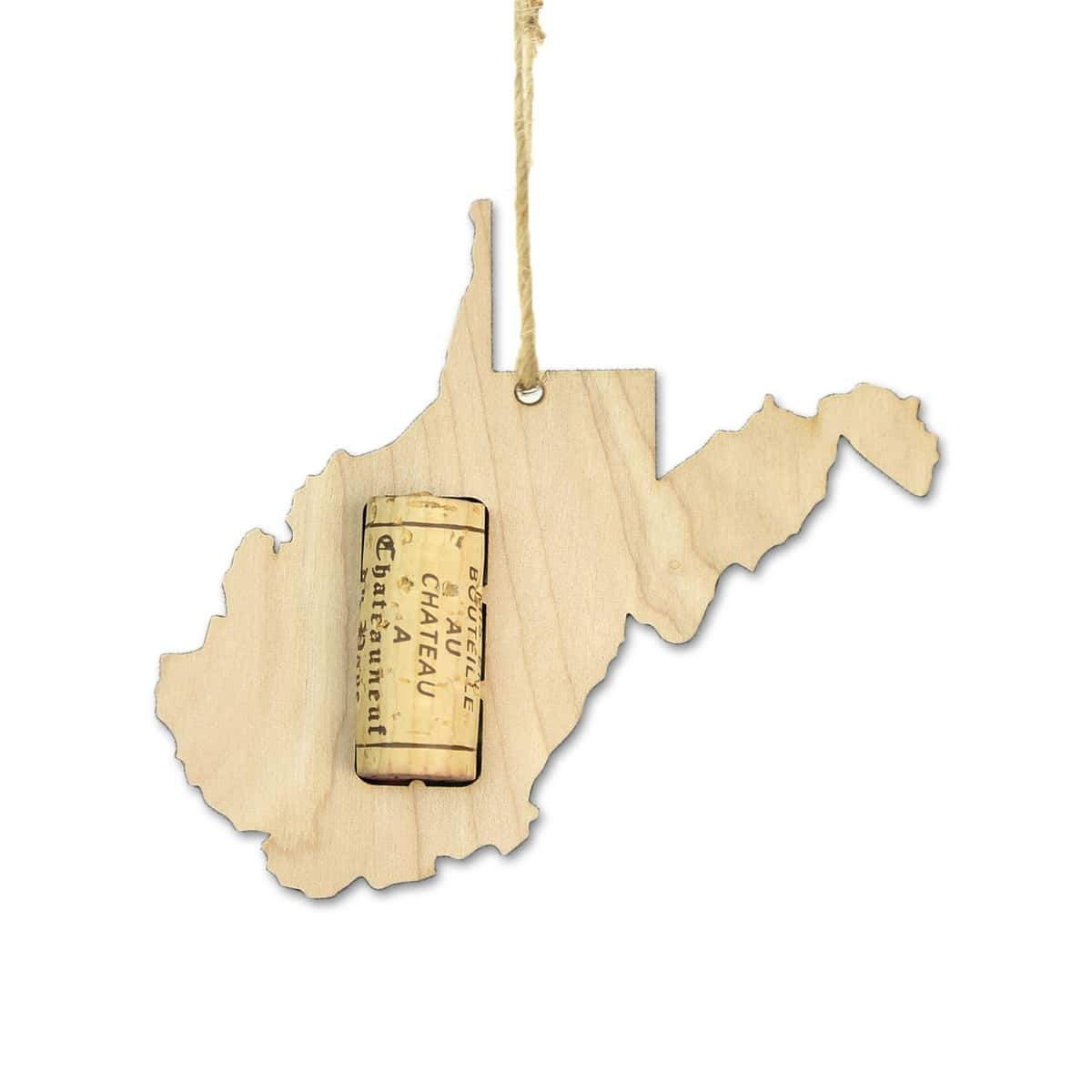 Torched Products Wine Cork Holder West Virginia Wine Cork Holder Ornaments (781207142517)