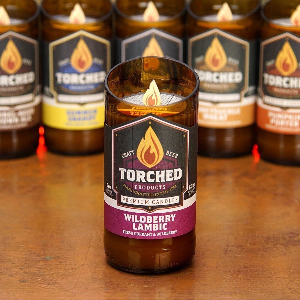 Torched Products Beer Candles Wildberry Lambic Beer Candle