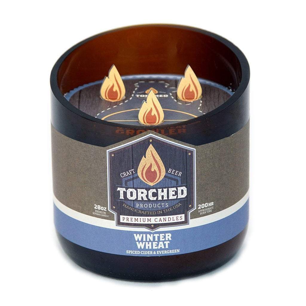 Torched Products Beer Candles Growler 28 oz Winter Wheat Beer Candle