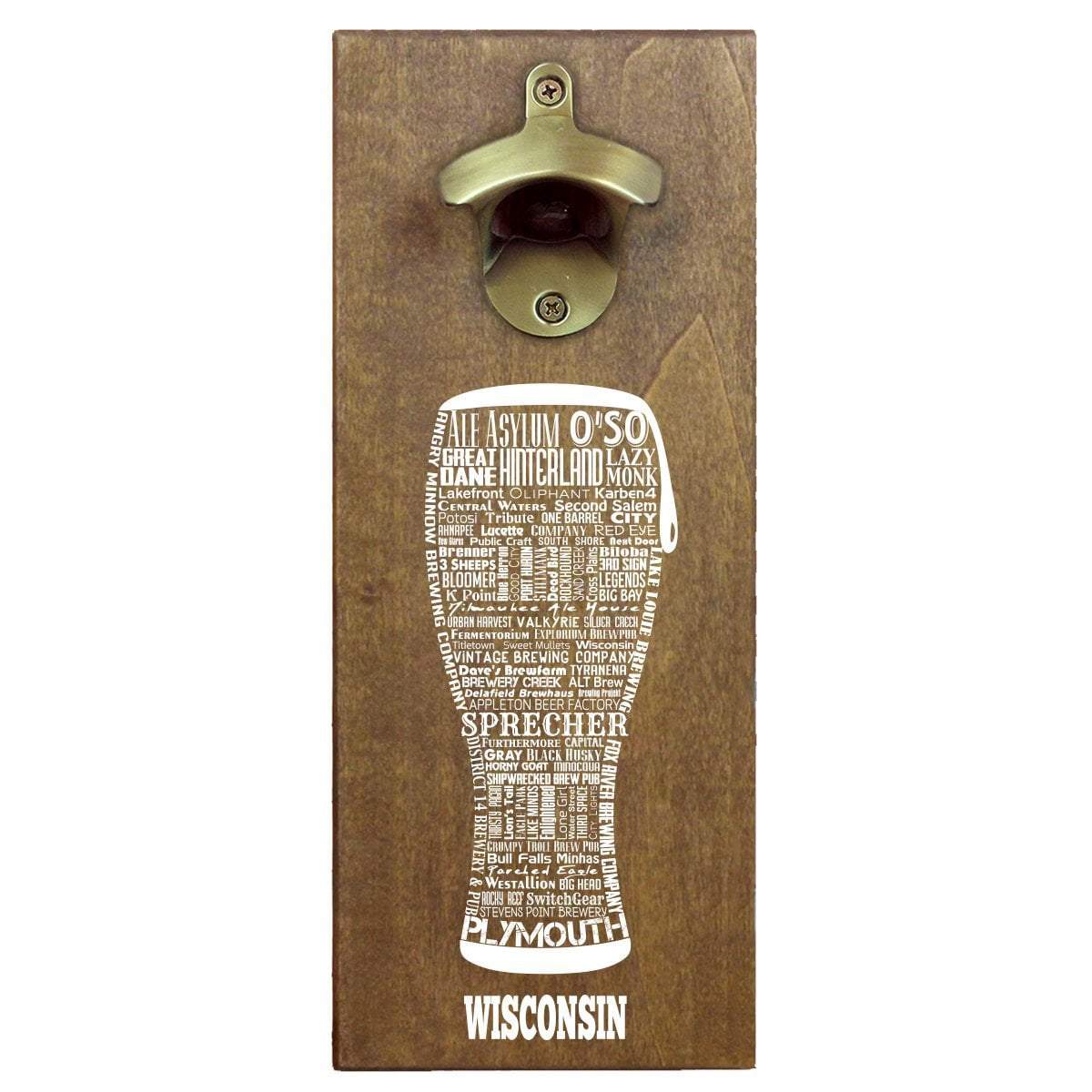 Torched Products Bottle Opener Default Title Wisconsin Craft Beer Typography Cap Catching Magnetic Bottle Opener (789190279285)