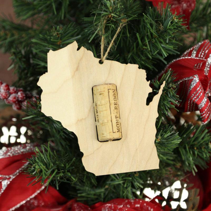 Torched Products Wine Cork Holder Wisconsin Wine Cork Holder Ornaments (781207502965)