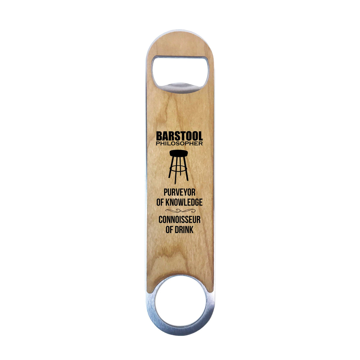 Torched Products Bottle Opener Wood Speed Bottle Opener (Barstool Philosopher)