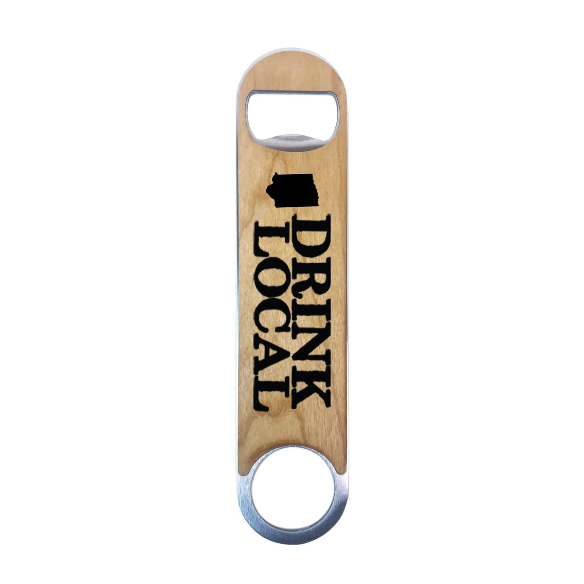 Torched Products Bottle Opener Iowa Wood Speed Bottle Opener - Drink Local