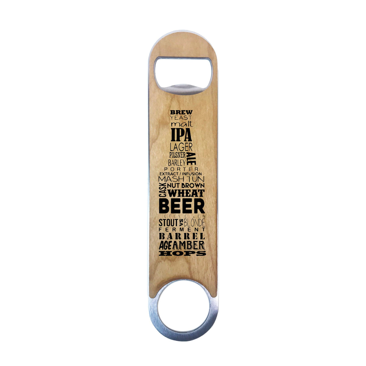 Torched Products Bottle Opener Wood Speed Bottle Opener (Typography)