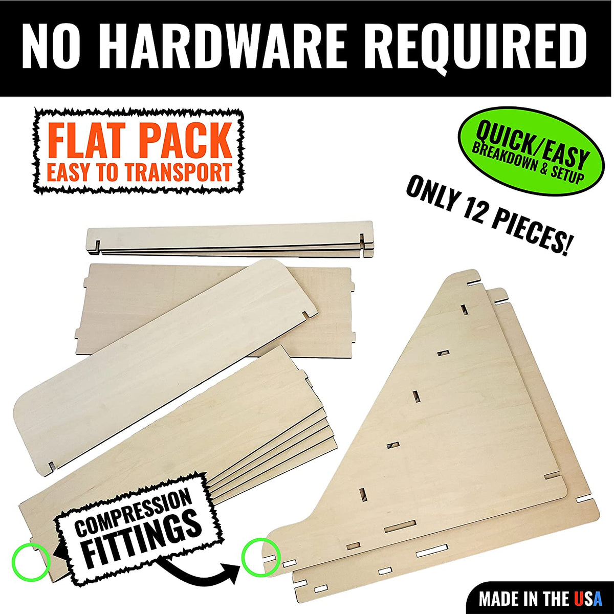 Torched Products Display Wooden Portable Retail Table Display Stand