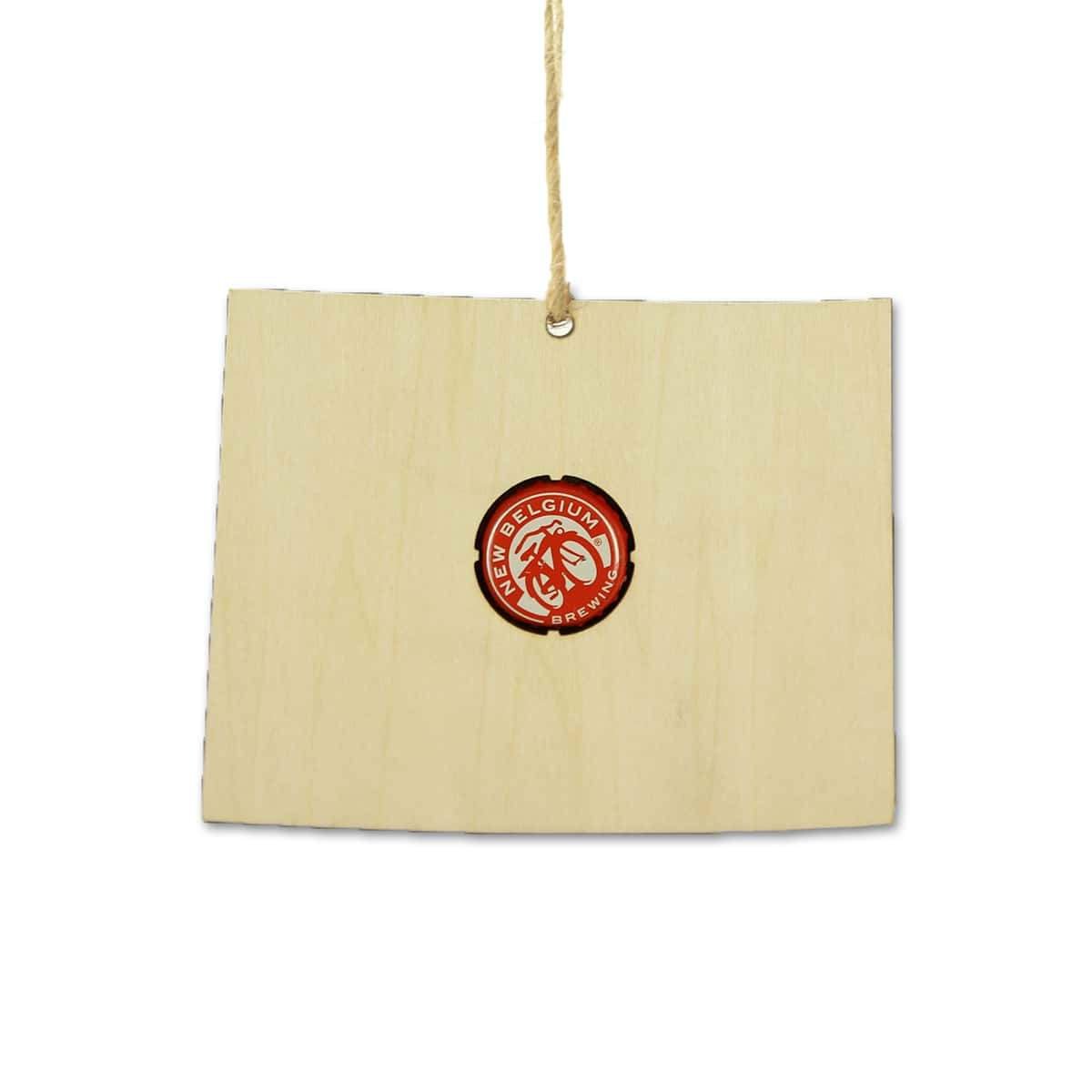 Torched Products Beer Cap Maps Wyoming Beer Cap Map Ornaments (781578666101)