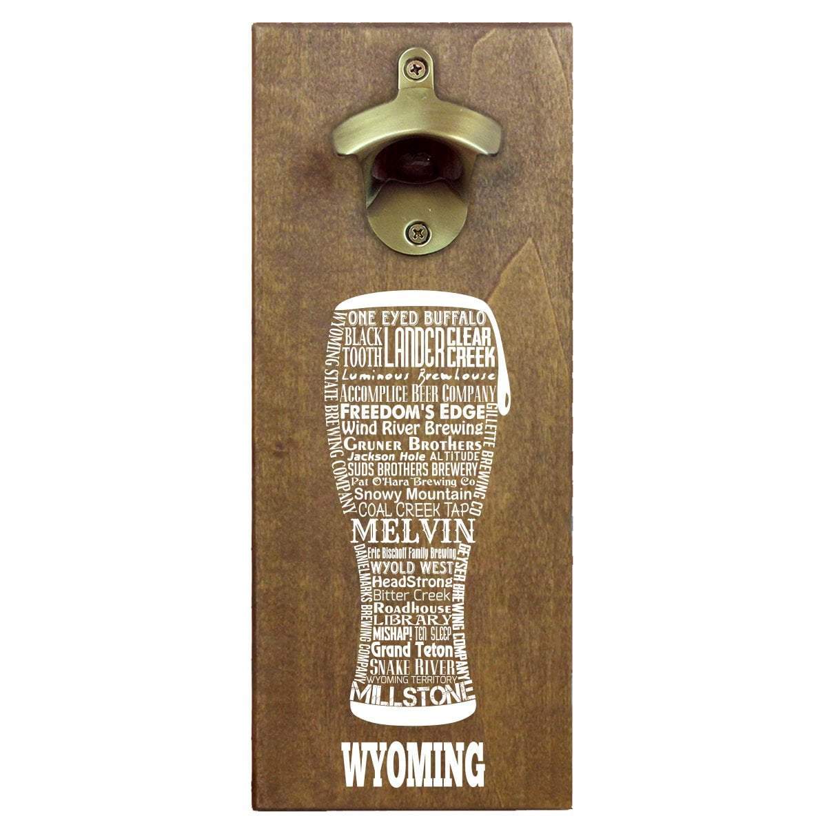 Torched Products Bottle Opener Default Title Wyoming Craft Beer Typography Cap Catching Magnetic Bottle Opener (789190410357)