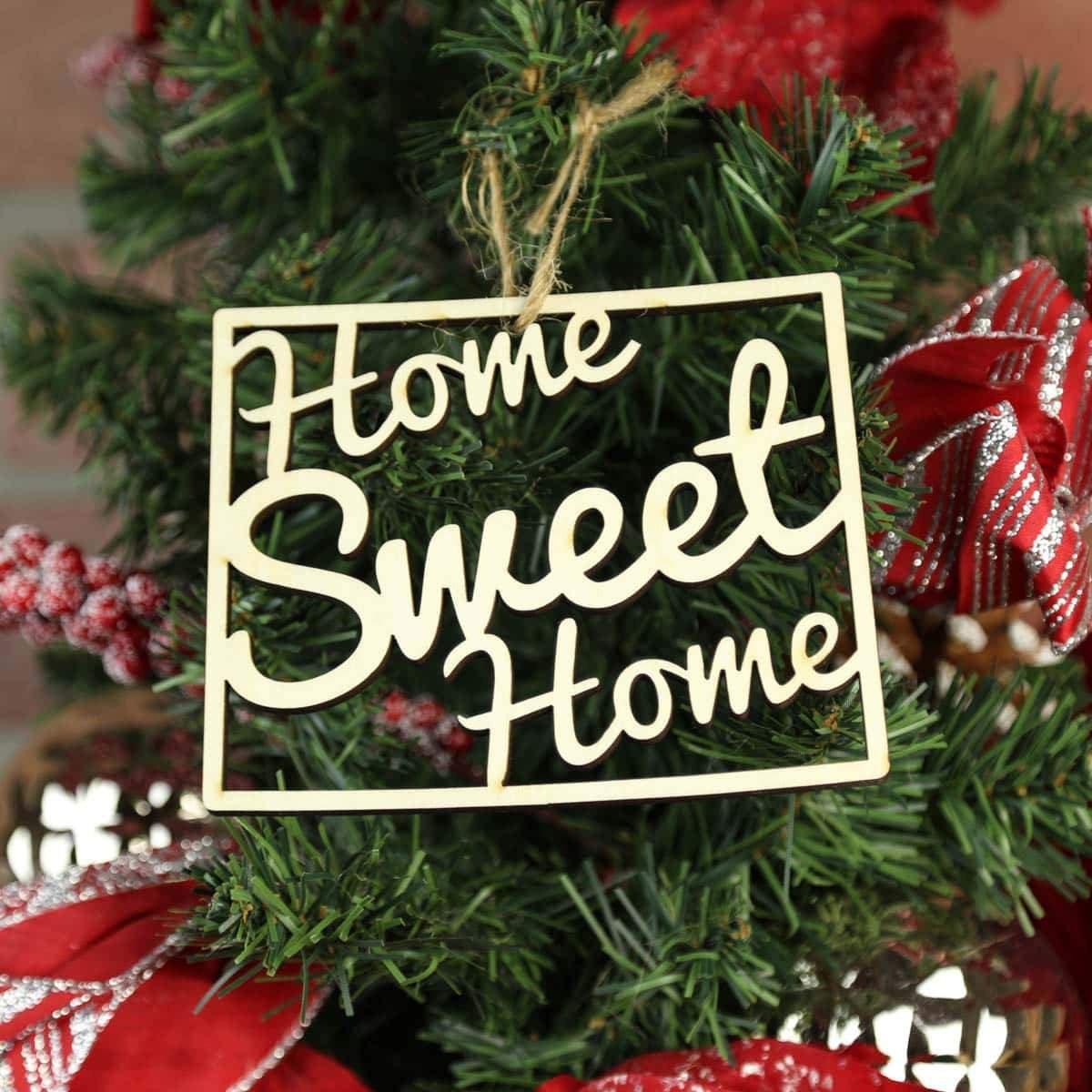 Torched Products Ornaments Wyoming Home Sweet Home Ornaments (781224345717)